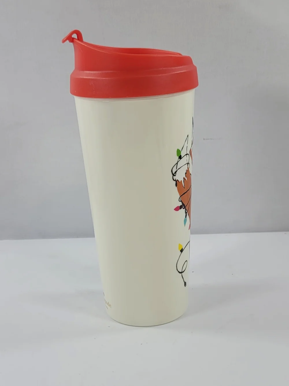 Kate Spade festive foxes thermal mug